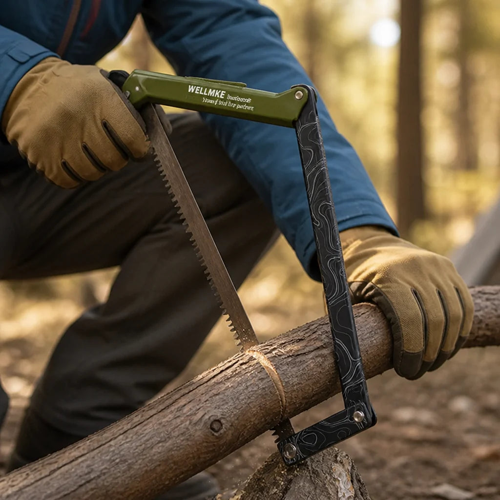 Folding Saw with Manganese Steel Blade and Aluminum Housing