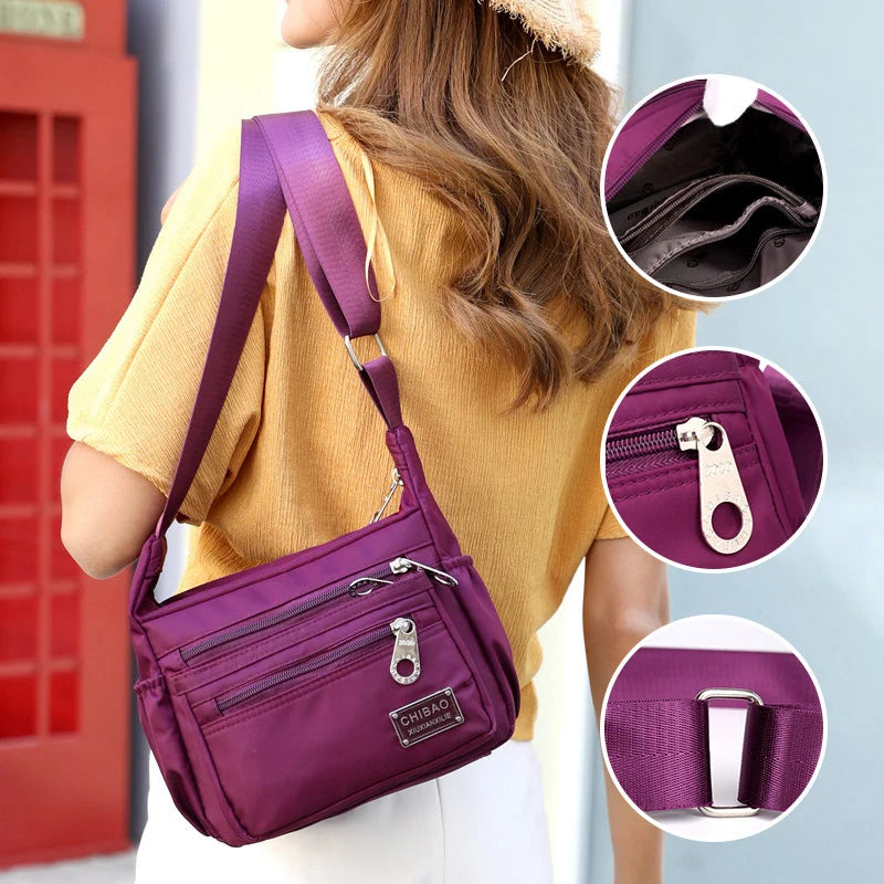 Women's Crossbody Bag Nylon Water-Resistant