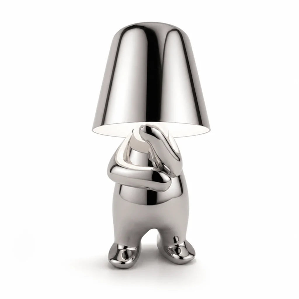 Energy-Saving LED Sculpture Desk Lamp (Gold/Silver)