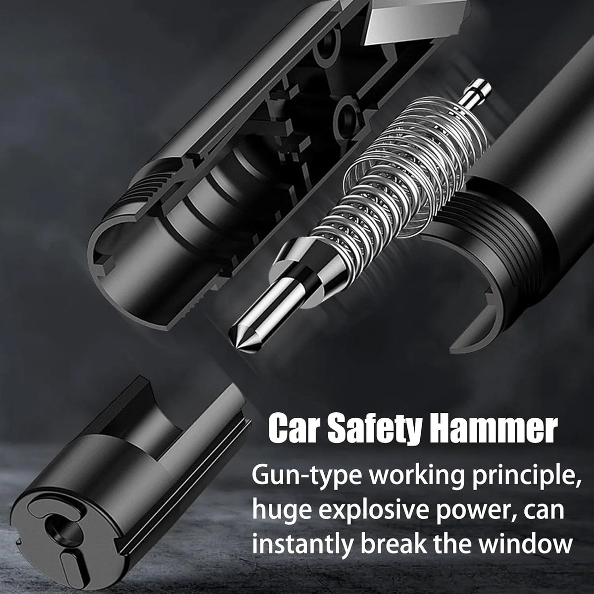 Car Escape Tool Keychain Window Breaker & Seat Belt Cutter