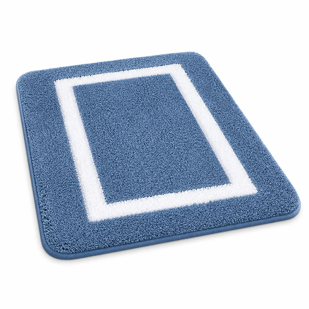 Plush Microfiber Non-Slip Bath Mat (Machine Washable)