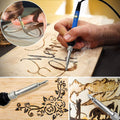 Wood Burning Kit Adjustable Temperature Control 28 Interchangeable Tips