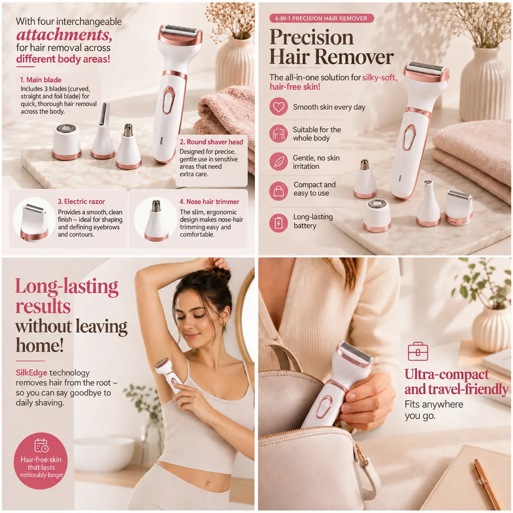 SilkEdge 4-in-1 Precision Hair Remover
