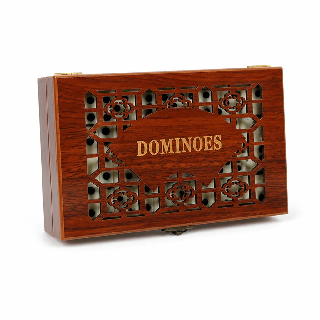 Domino Set made of Solid Wood in Original Size (28 Pieces)
