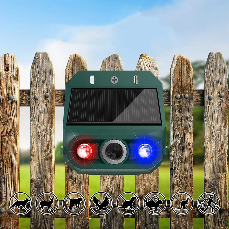 Solar-Powered Animal Repellent Device for the Garden