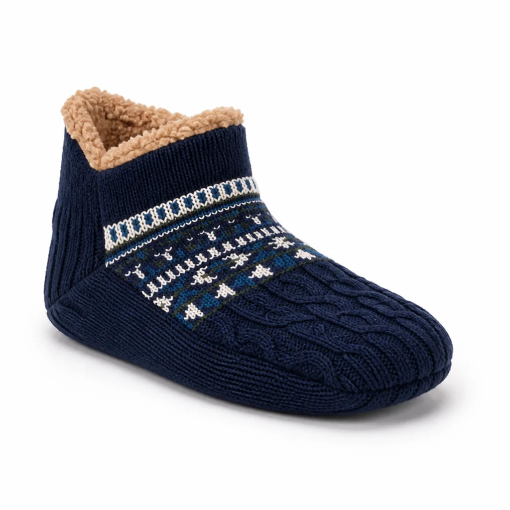 House Socks with Sherpa Lining and Non-Slip (Machine Washable)