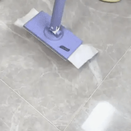 Microfiber Floor Mop Swivel Mop Head & Washable Pads (Wall Mount Holder)