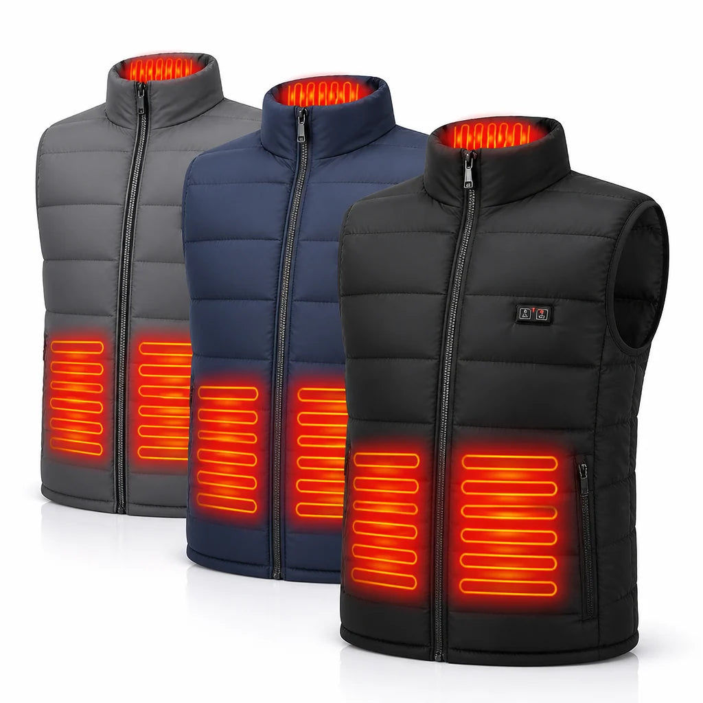 Vest with 9-Zone Heating and Rechargeable 10,000 mAh Battery