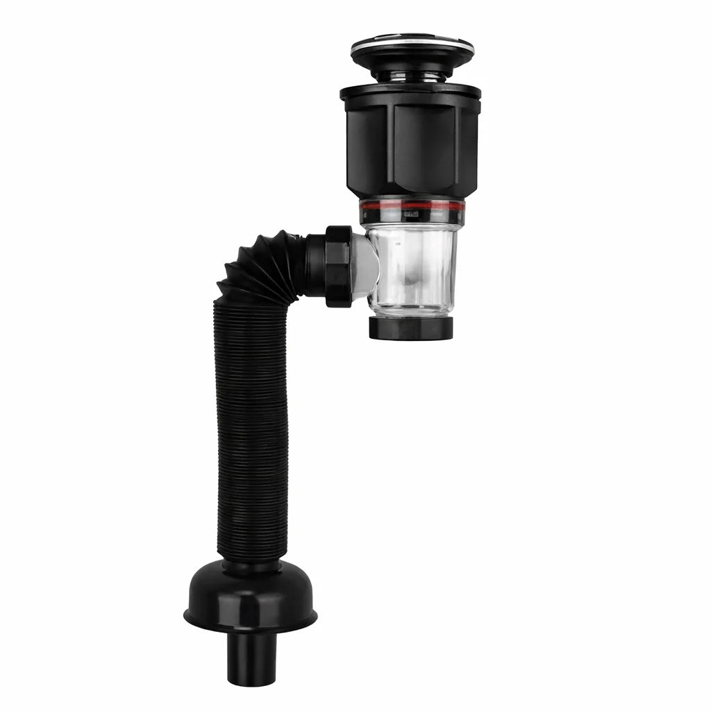 Flexible siphon drain pipe