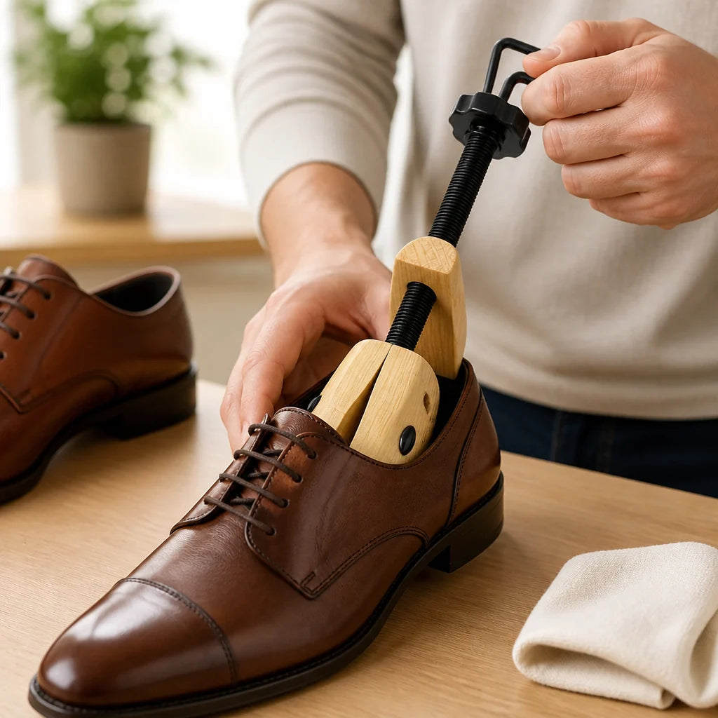 Adjustable Wooden Shoe Tree in Width & Length (Sizes 34-48)
