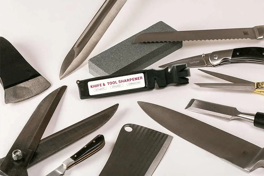 Knife Sharpener Pocket Manual & Diamond Ceramic Rod