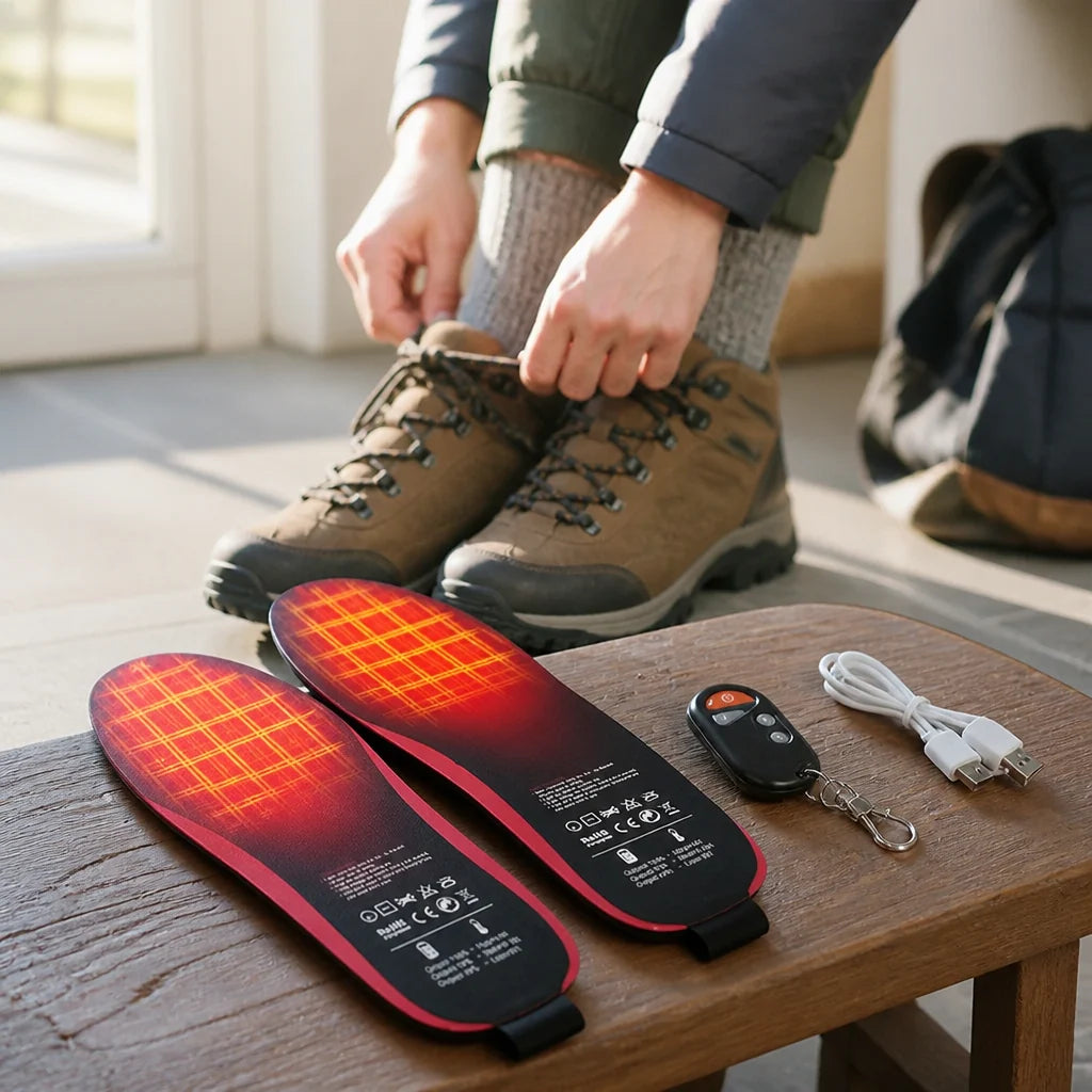 Heated Insoles USB-C Rechargeable Battery Wireless Remote Control