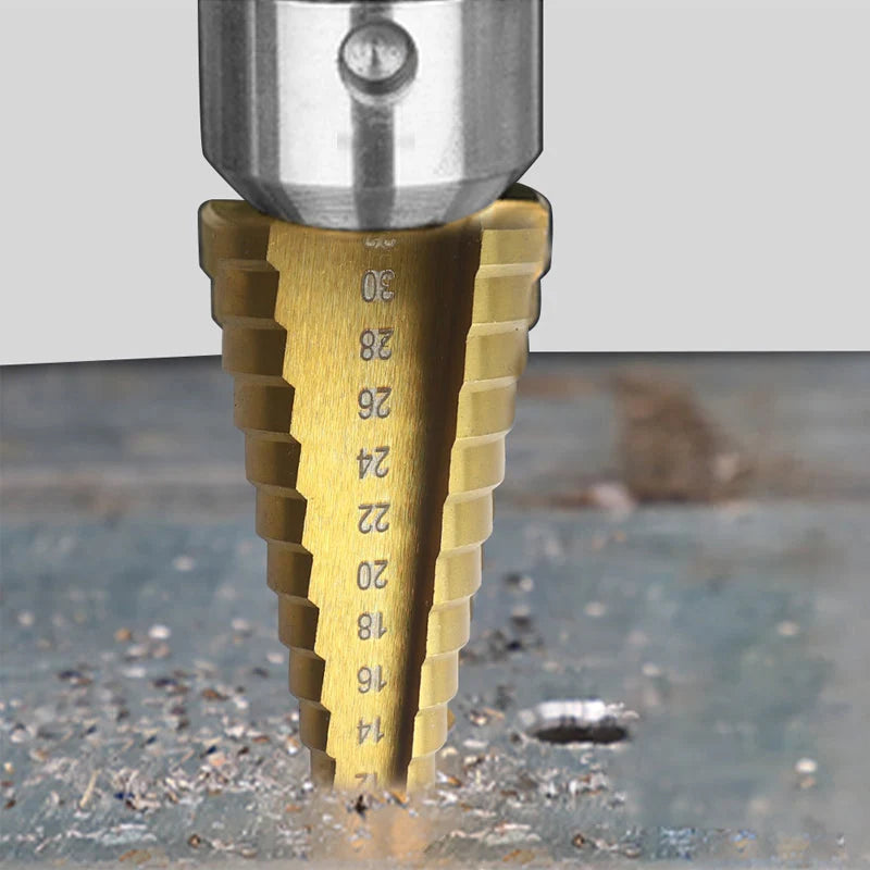 Titanium Step Drill Bit Set 6-piece